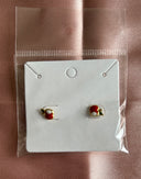 Earrings (Apple) 18K gold plated - Kids/ Toddlers -