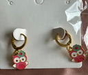 Earrings (Owl), 18K gold plated  - Kids/ Toddlers -