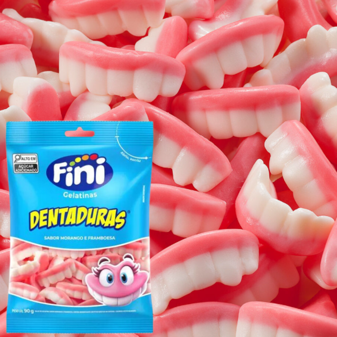 Balas em formato de dentadura (Fini) - 90g