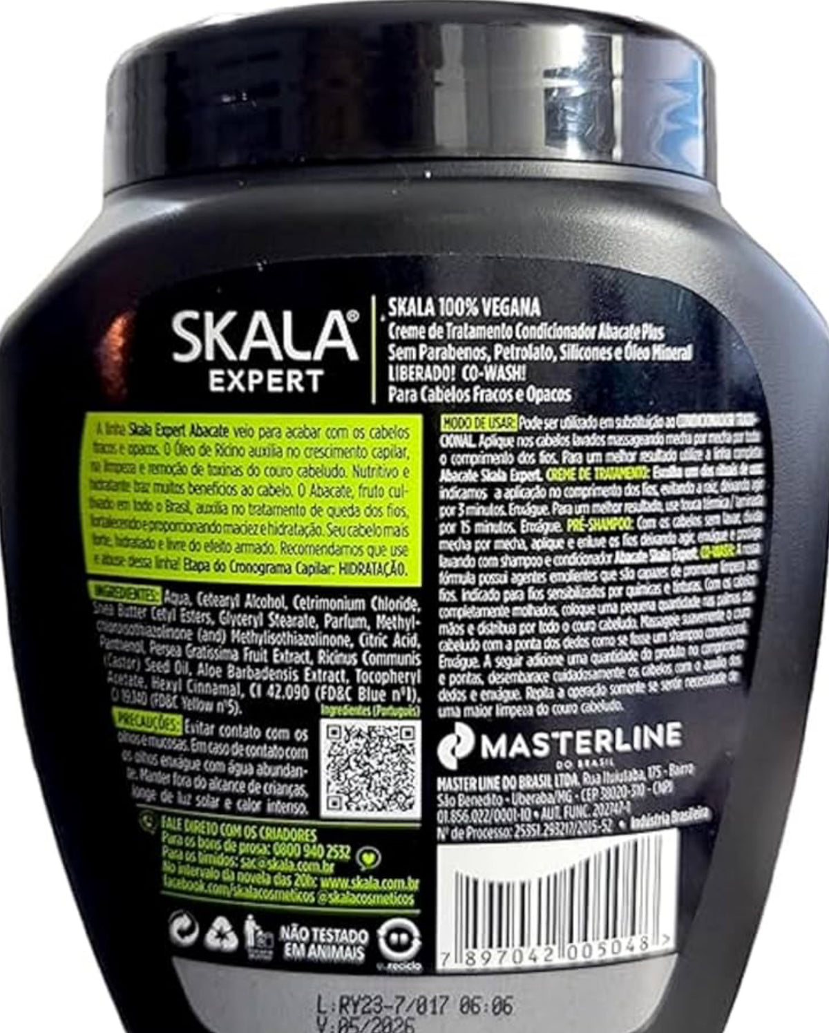 Creme de tratamento para cabelo Skala Expert, Abacate - 1 Kg