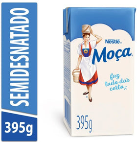 Leite condensado semi-desnatado Moça (Nestlé) - 395g