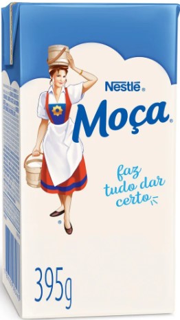 Condensed milk, 2%, Leite Condensado Moça, semi-desnatado (Nestlé) - 395g