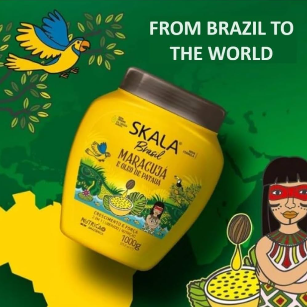 Creme de cabelo Brasil Maracujá e óleo de Pataua