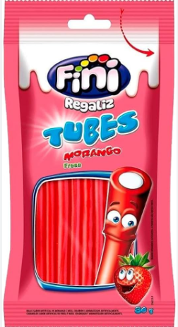 Candy tubes flavored Strawberry (Fini) - 80g