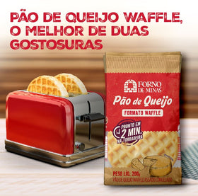 Pão de Queijo em Waffle - Forno de Minas - 200g
