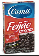 Feijão Pronto Preto (Camil) - vários tipos e tamanhos a escolher
